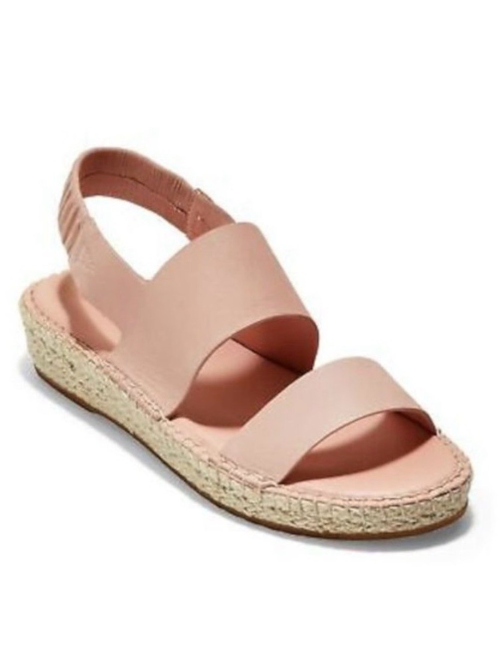 Cole Haan CloudFeel Mini Wedge Espadrille Slingback Sandals Pink Size 9B